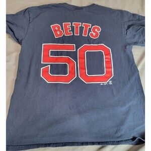 MLB Boston Red Sox Mookie Betts #50 T-Shirt Men’s M Majestic